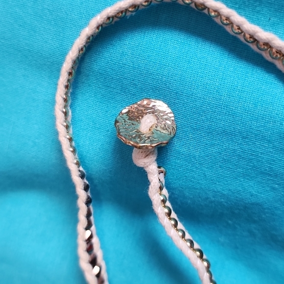 Handmade/Hand Crafted Bracelet/Necklace Cream/Gold/Bronze - Picture 4 of 8